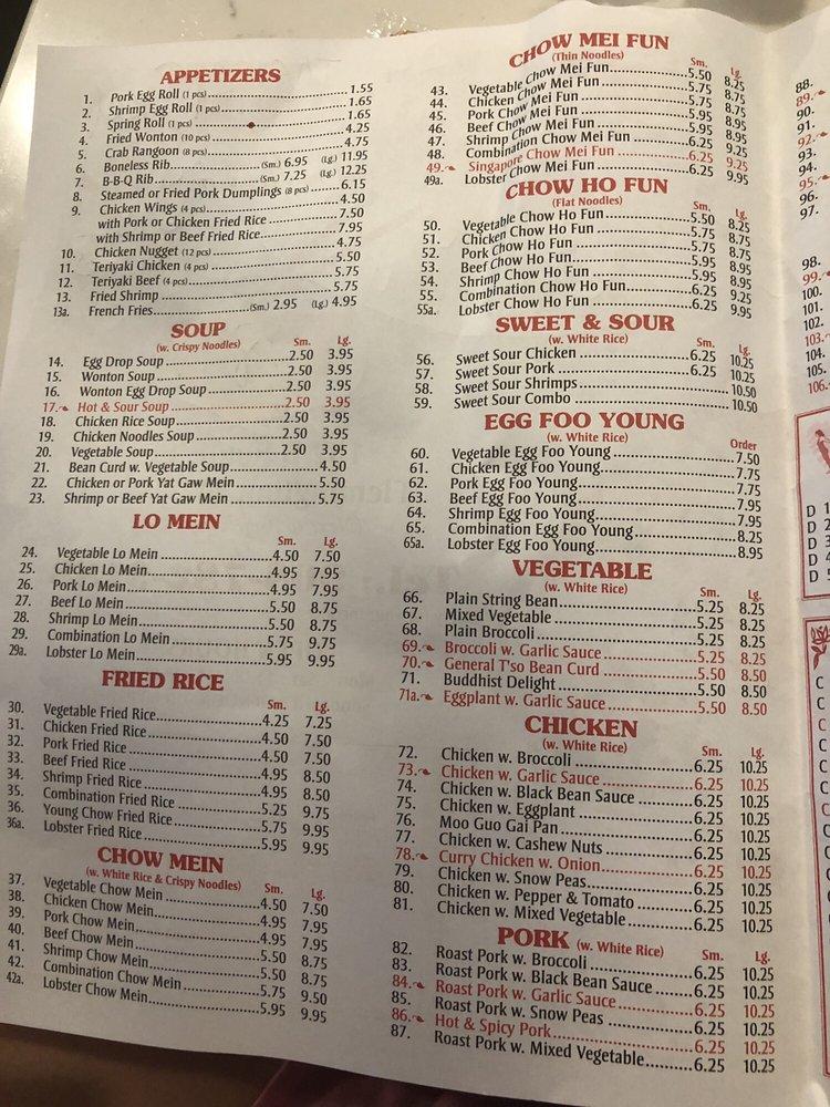 Menu At Golden Bowl Restaurant Flemington 162 Nj 31