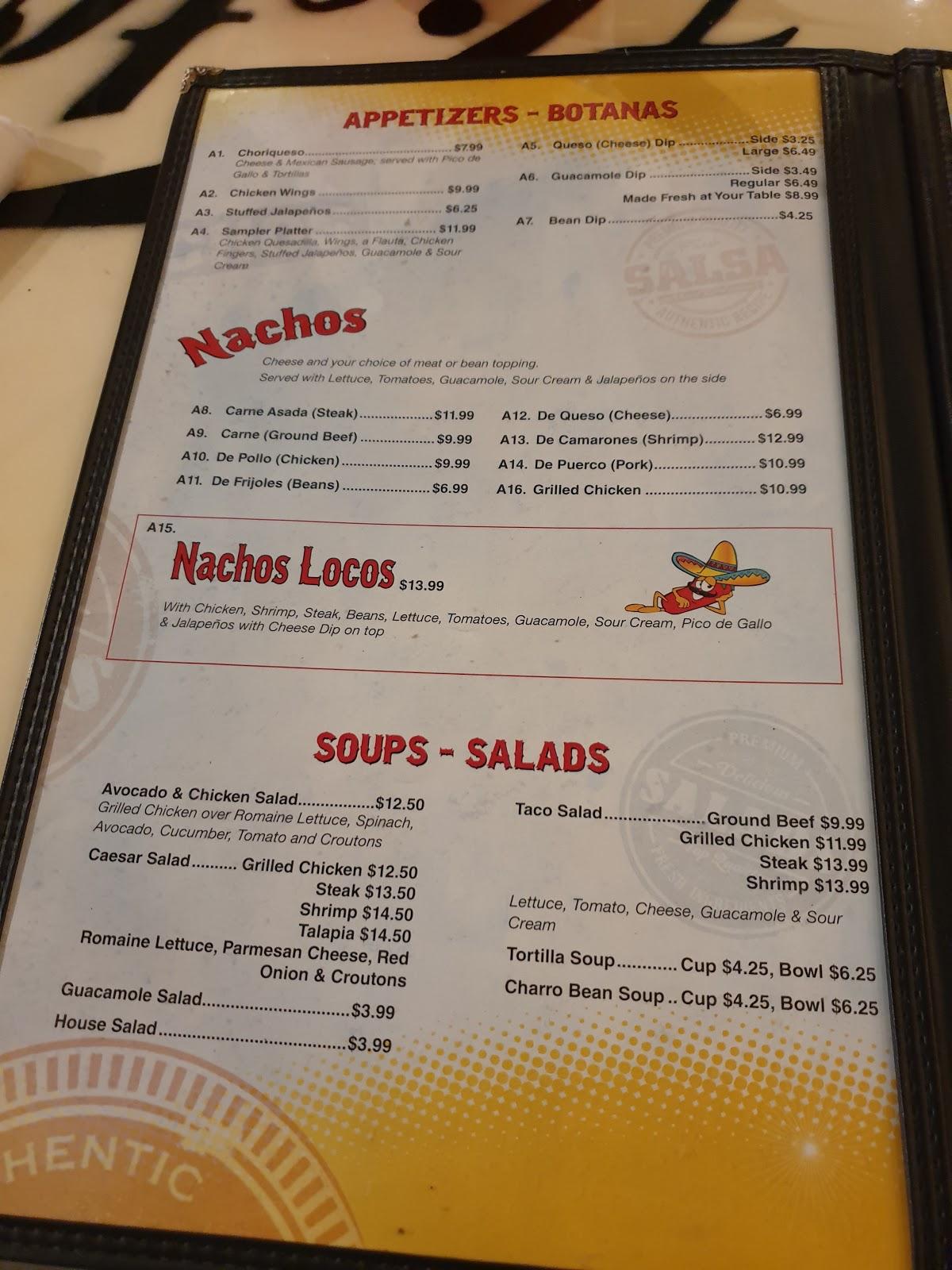 Menu at El Paso Mexican Grill (Milton) restaurant, Milton