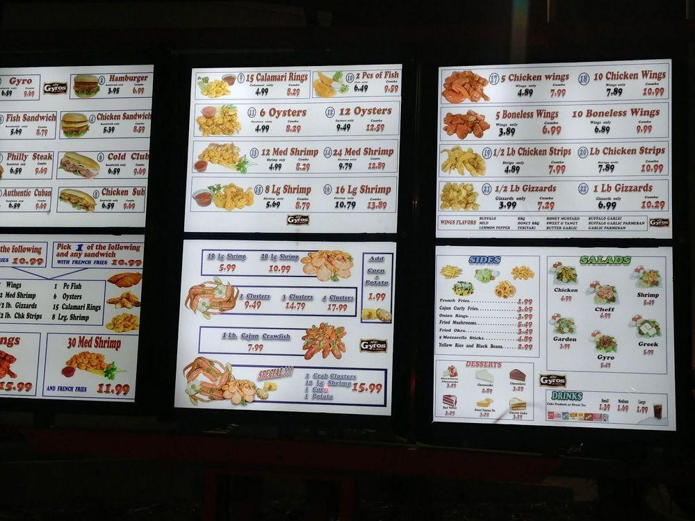 Menu at ANF GYROS & GRILL (oak Ridge) restaurant, Orlando, W Oak Ridge Rd