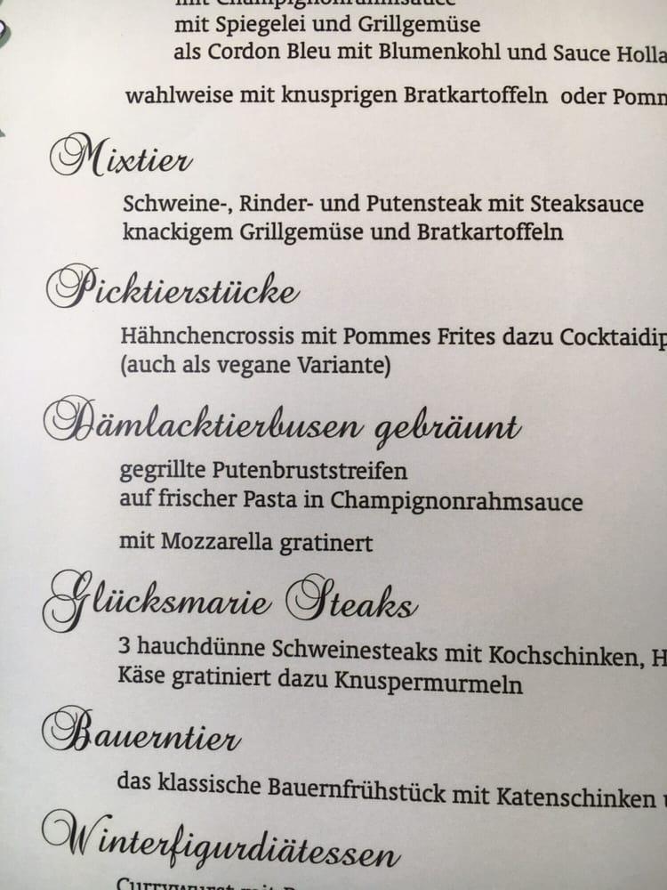 Speisekarte von Glücksmarie cafe, Bad Bramstedt