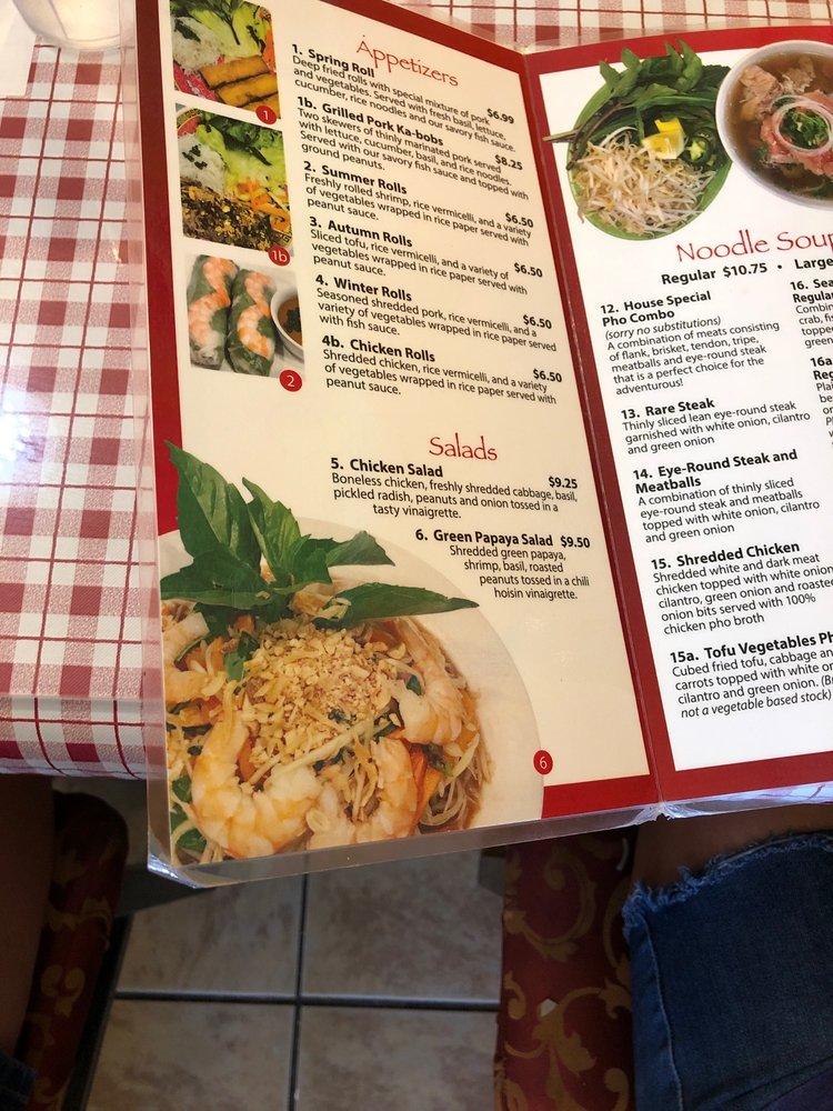 Menu at Pho Bistro restaurant, Waipahu, 94-210 Leokane St