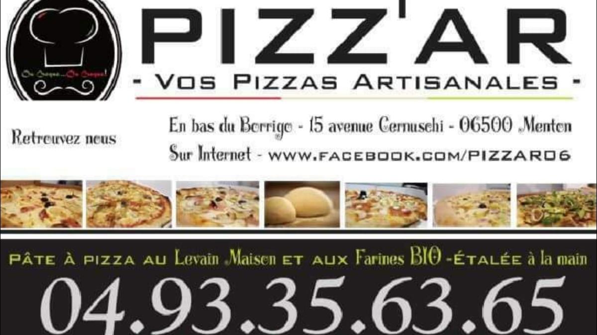 Menu At Pizz Ar Pizzeria Menton 15 Av Cernuschi