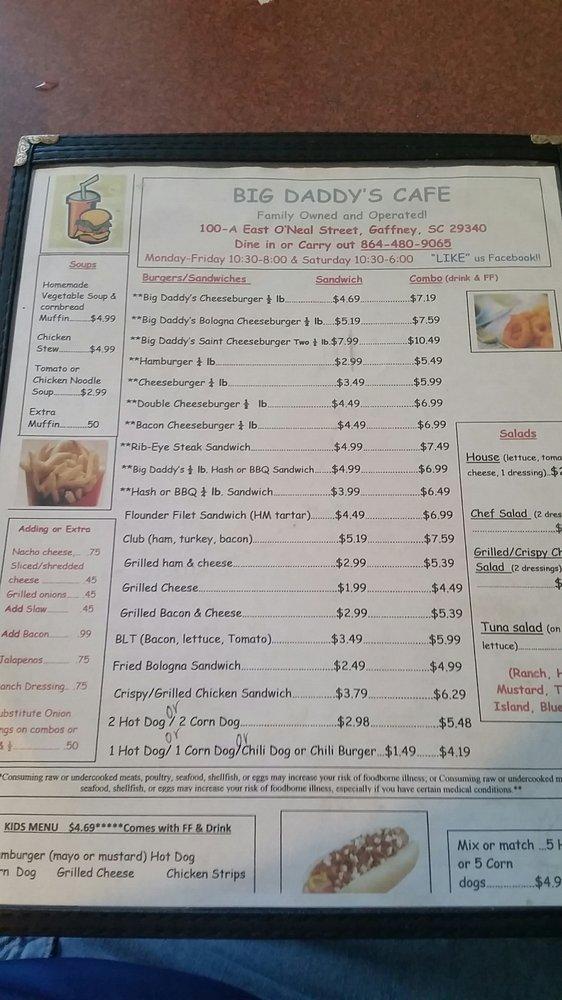 menu-at-big-daddy-s-cafe-gaffney-sc-gaffney