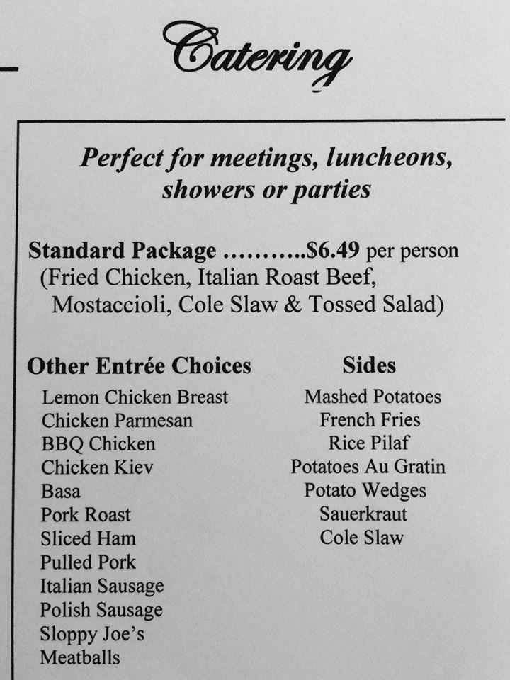 Menu at Lee's Chicken Carry Out restaurant, Calumet City, 610 Burnham Ave