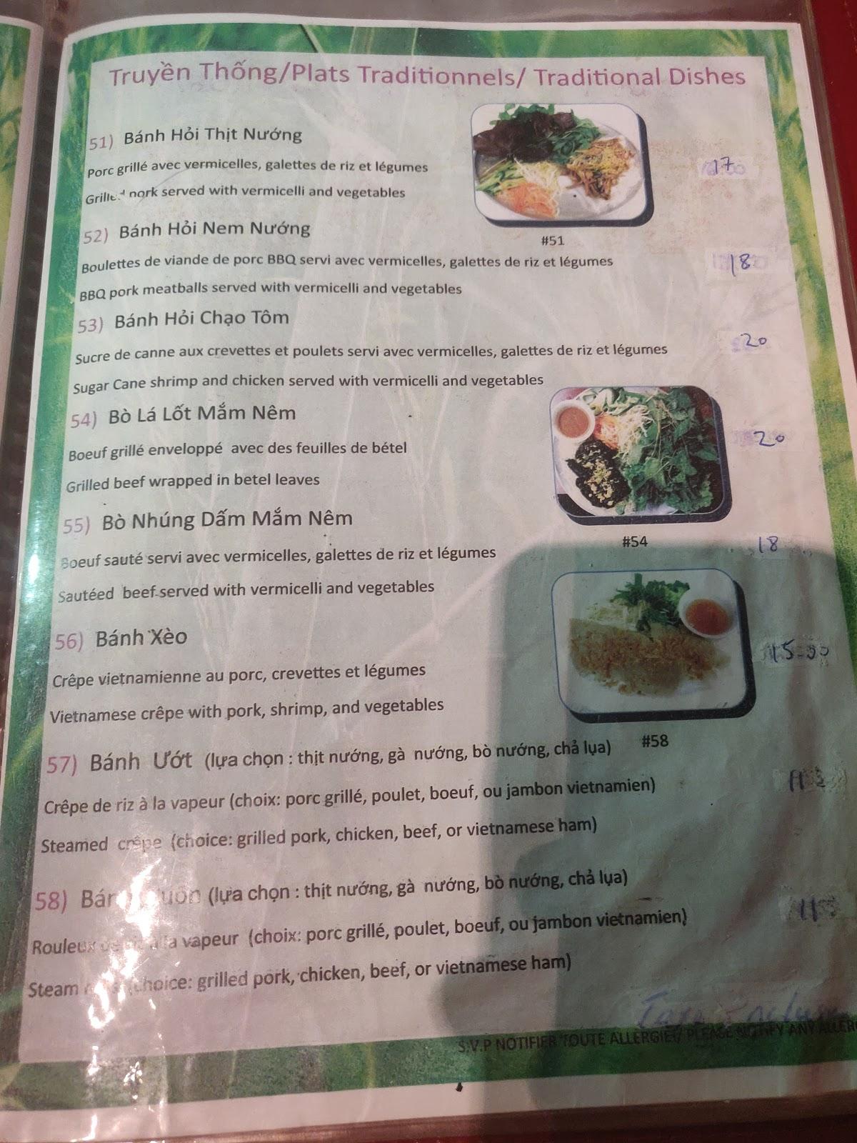 Menu Au Ph Saigon Vietnam Restaurant Montr al menu-au-ph-saigon-vietnam-restaurant-montr-al