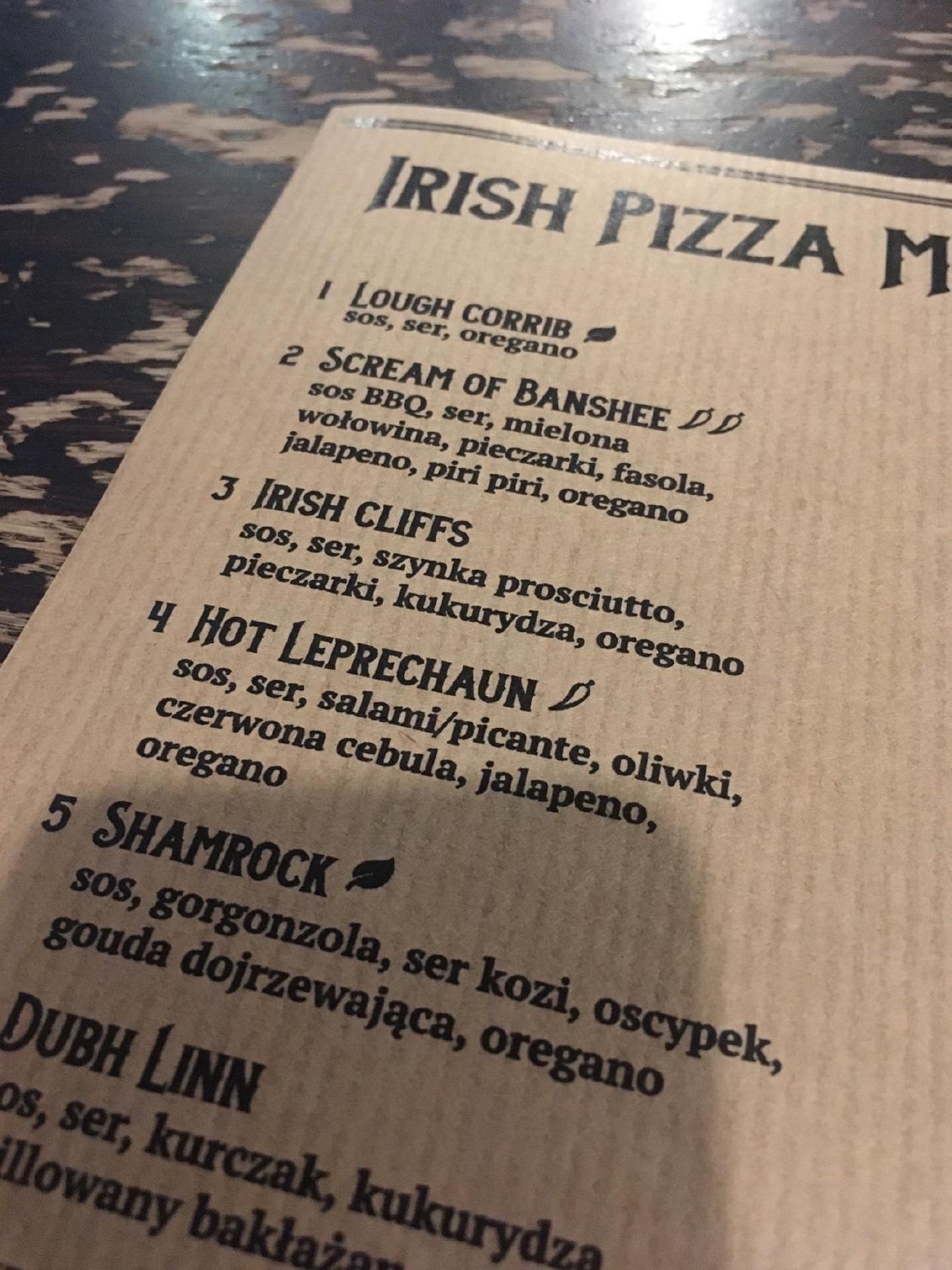 menu-at-irish-pub-galway-rzeszow