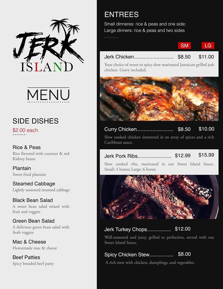 Menu At Jerk Island Restaurant Detroit