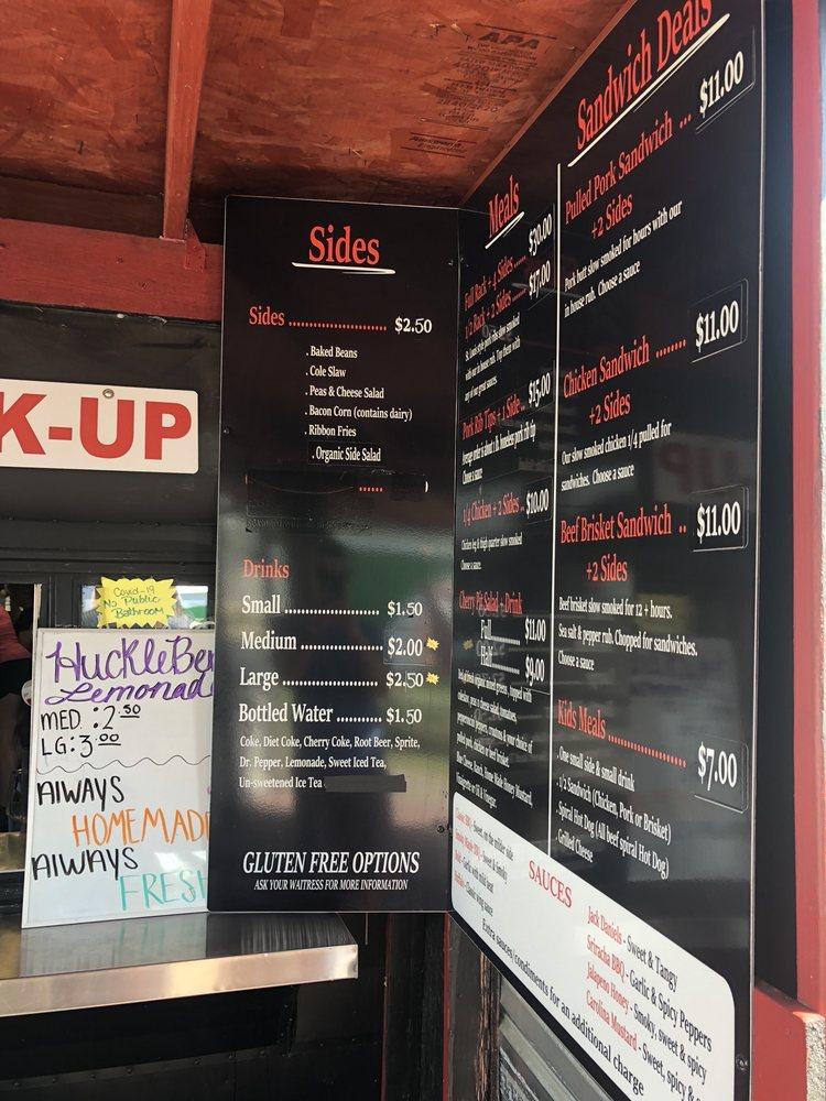 Menu at Cherries BBQ Pit, Polson