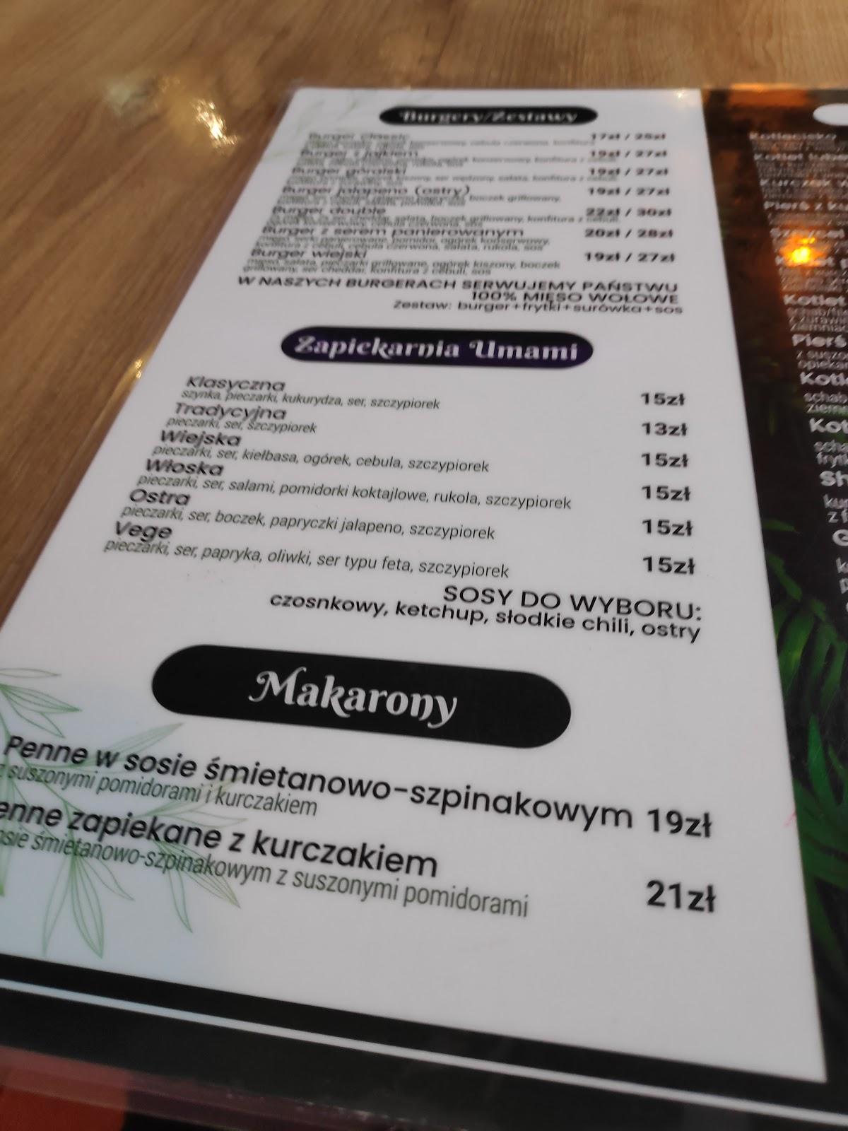 hotel antoni tomaszów lubelski menu