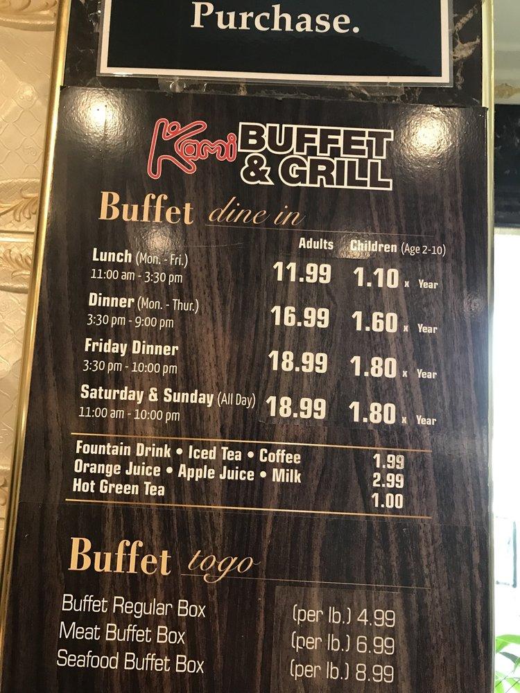 kami buffet and grill website