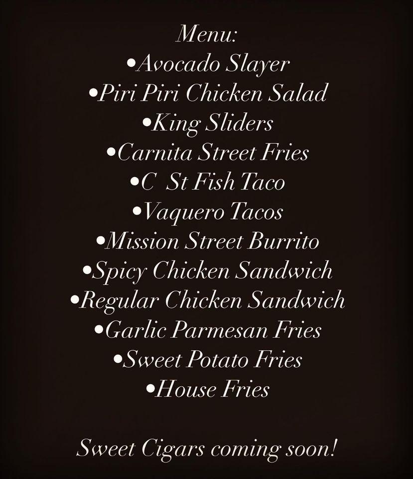 Menu at StreetZlan Restaurant, Galt