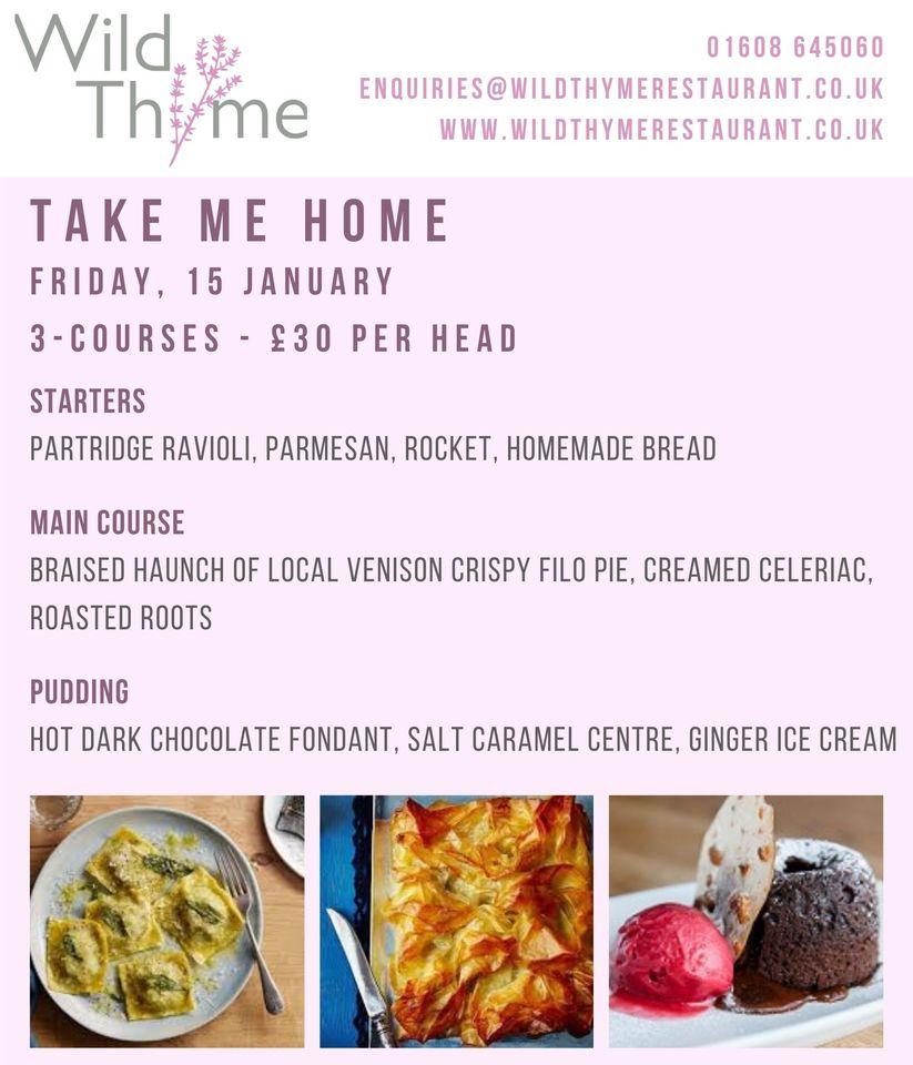 Menu at Wild Thyme Restaurant with Rooms, Chipping Norton