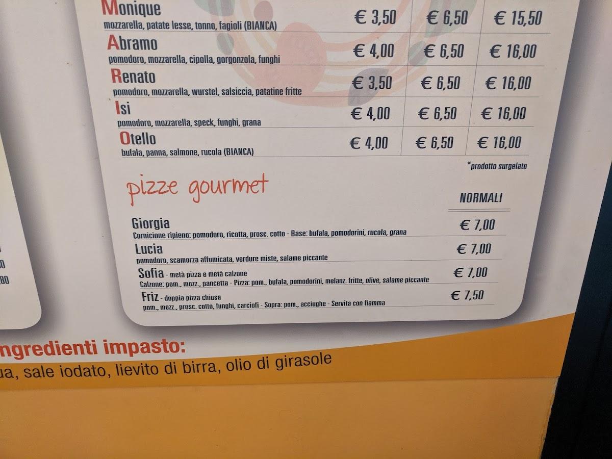 Menu Da Ci Vediamo Da Mario Risto-Pizzeria, Reggio Emilia