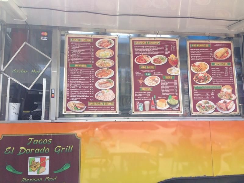 Menu at Tacos El Dorado restaurant, Emmett