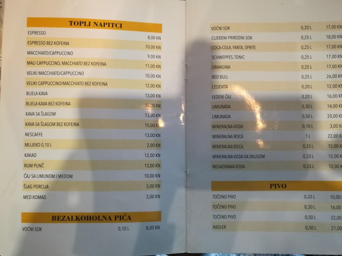 Menu di Moderato 