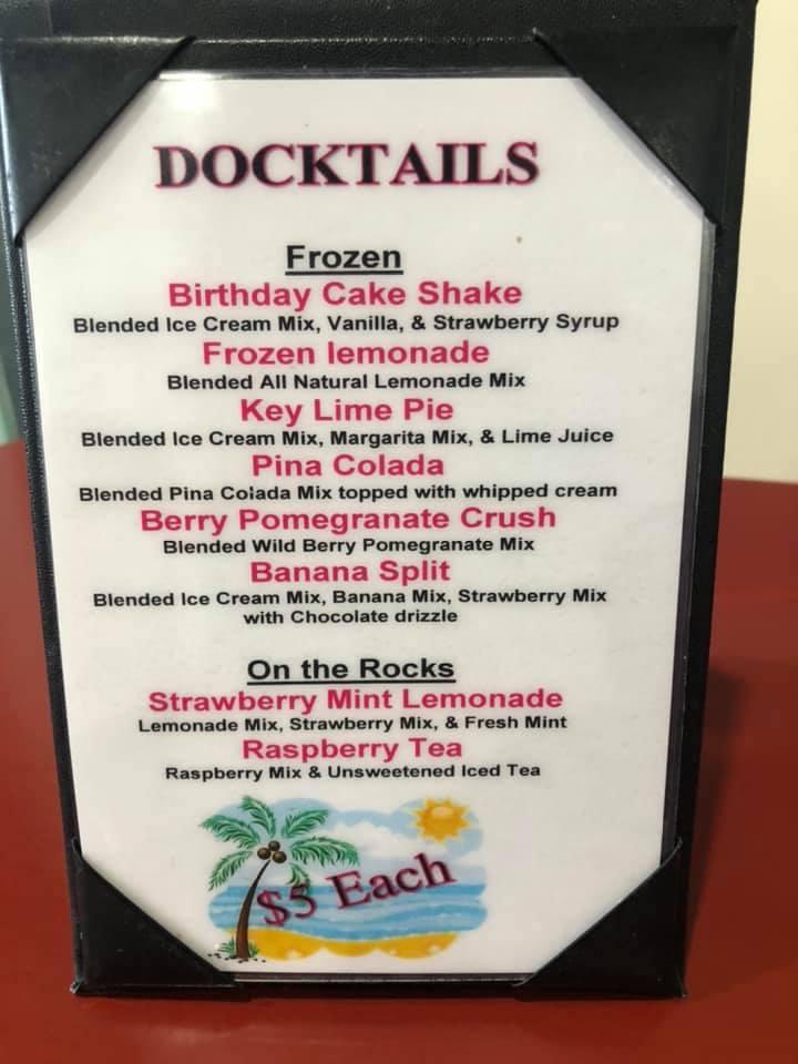 Menu at Marine City Fish Company restaurant, Marine City