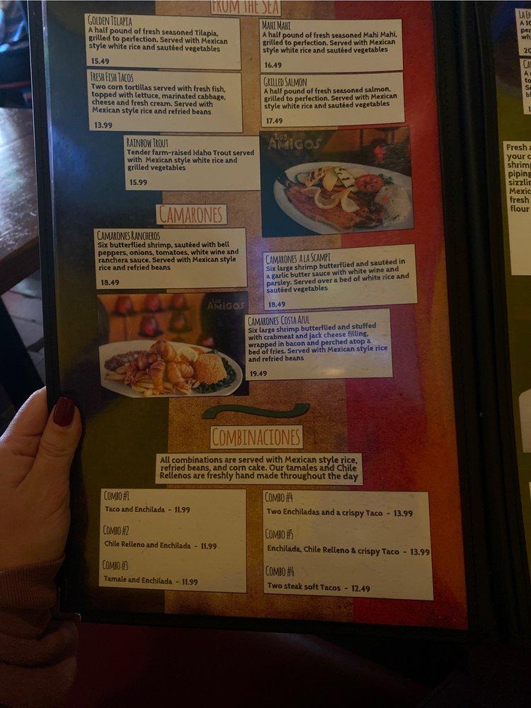 Menu at Los Amigos Bar & Grill, Burbank
