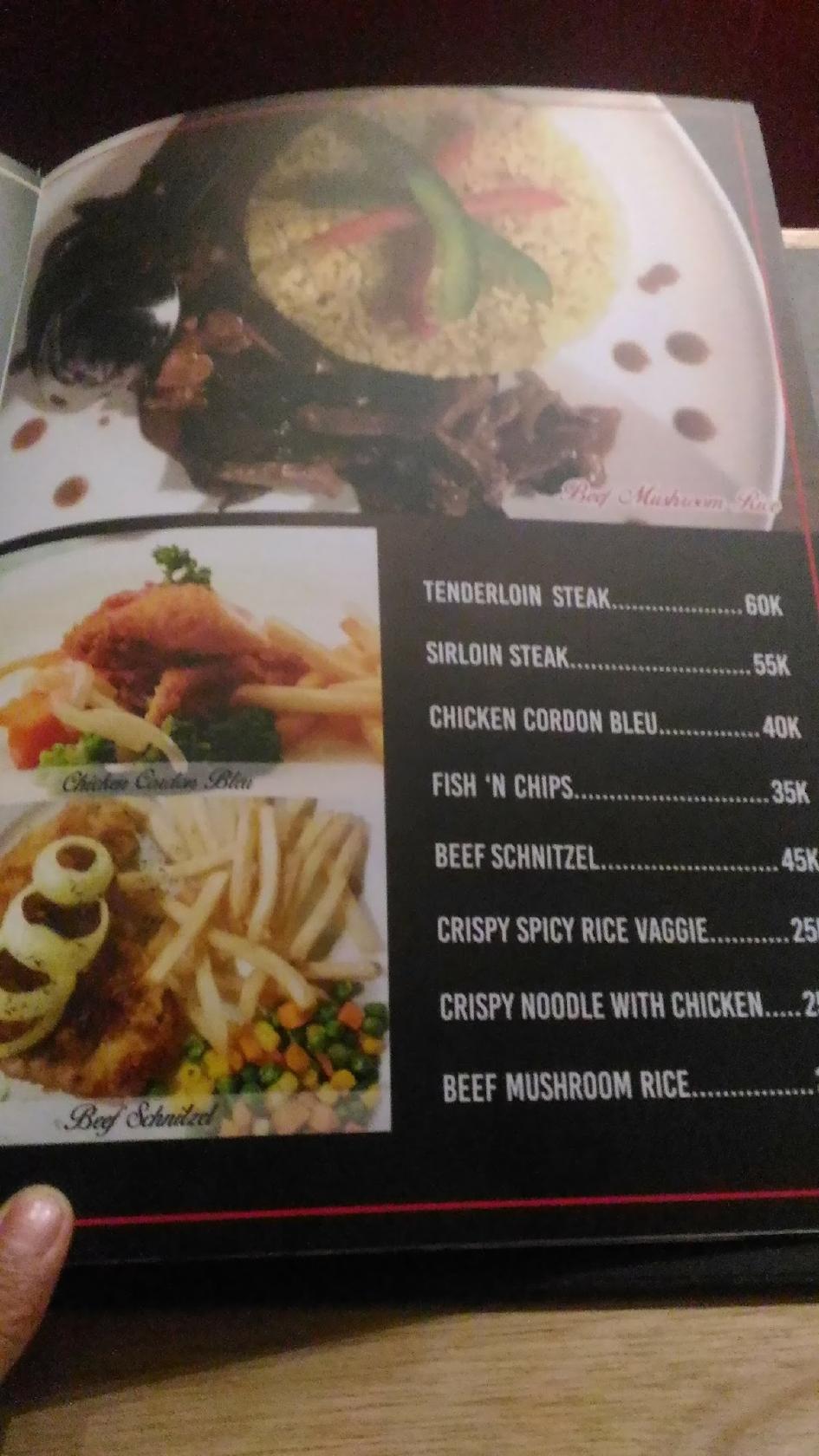 Menu at O2 Cafe & Sport Bar, Palangkaraya, Jl. Tjilik Riwut No.89 Km. 2
