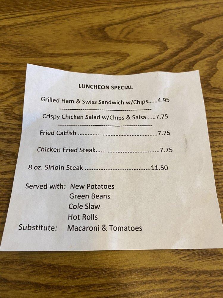 Menu at Rohmer's Restaurant, Muenster