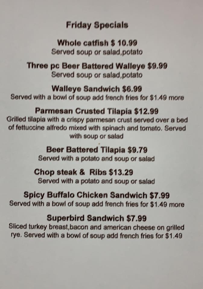 Menu at Bartonville Diner, Bartonville