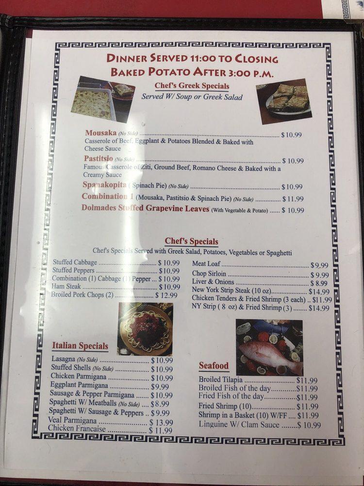 Menu at Jimmy's Greek American Grill restaurant, Sebring, 901 US Hwy 27