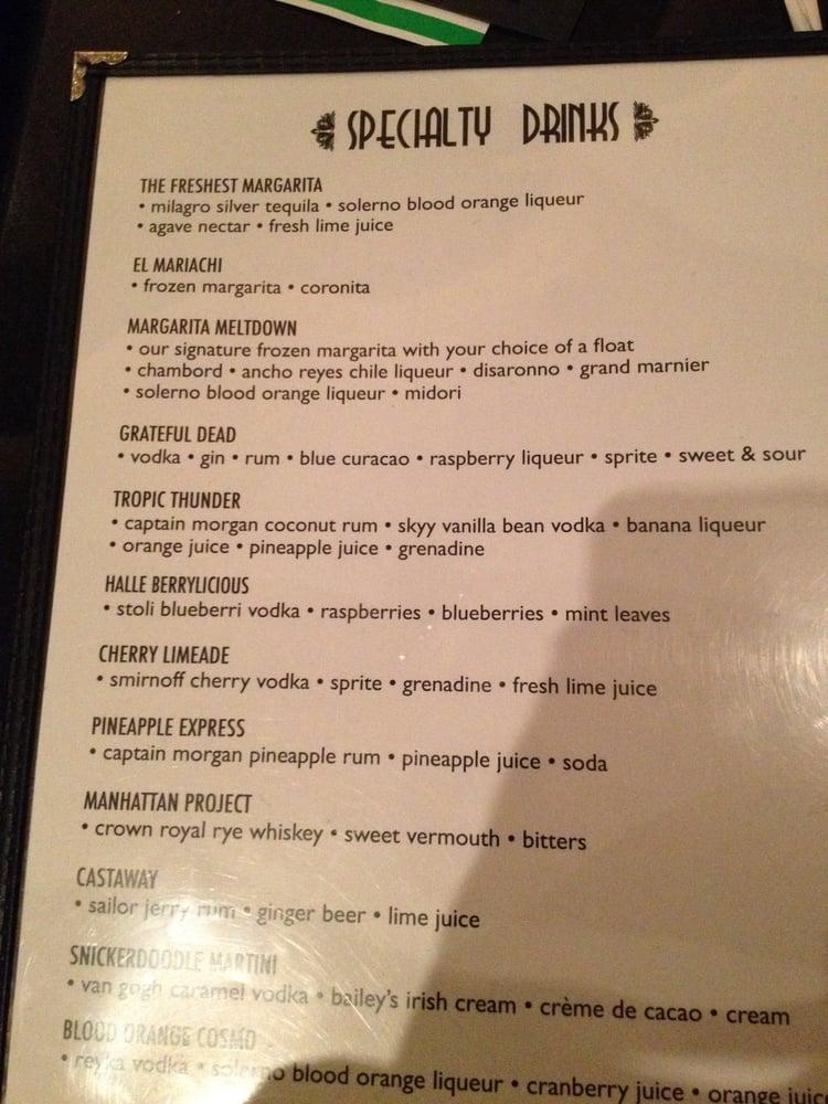 Menu at Star Cinema Grill pub & bar, Missouri City