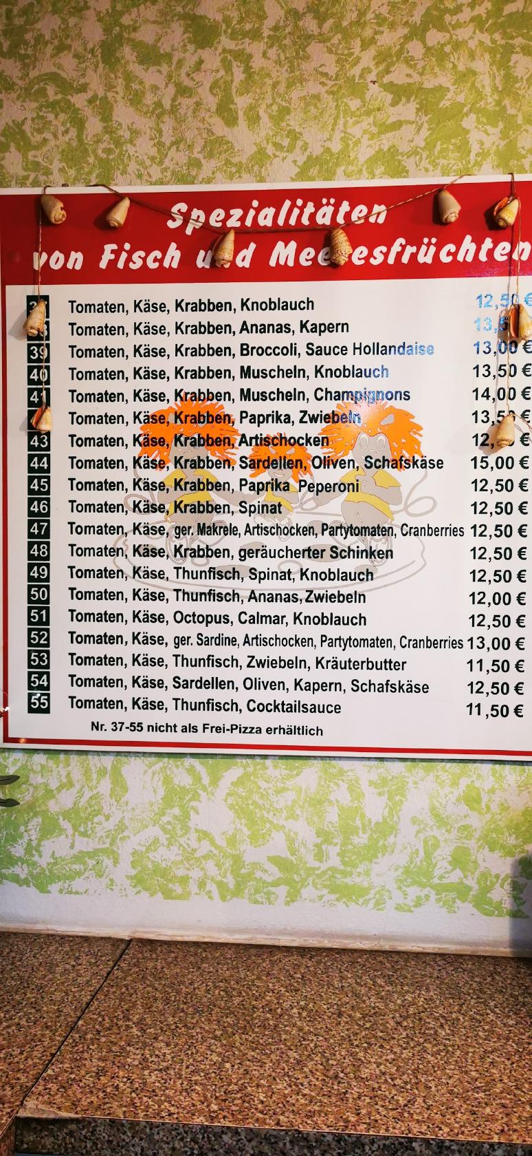 Speisekarte von PizzaGarten Aschersleben, Aschersleben