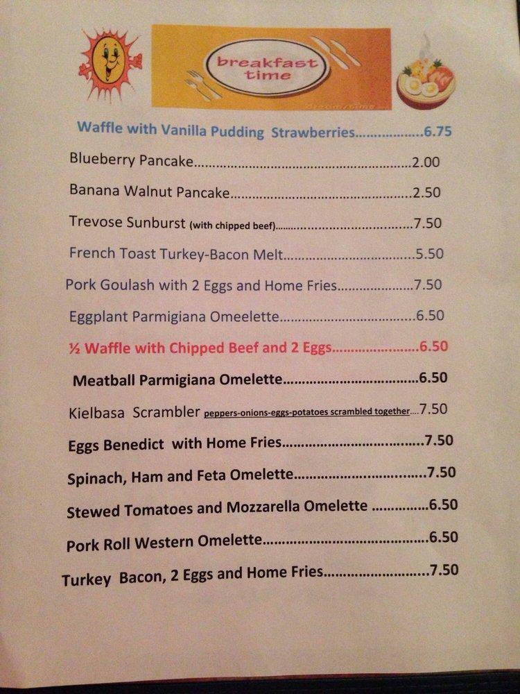 Menu at Erwin's Country Kitchen restaurant, FeastervilleTrevose