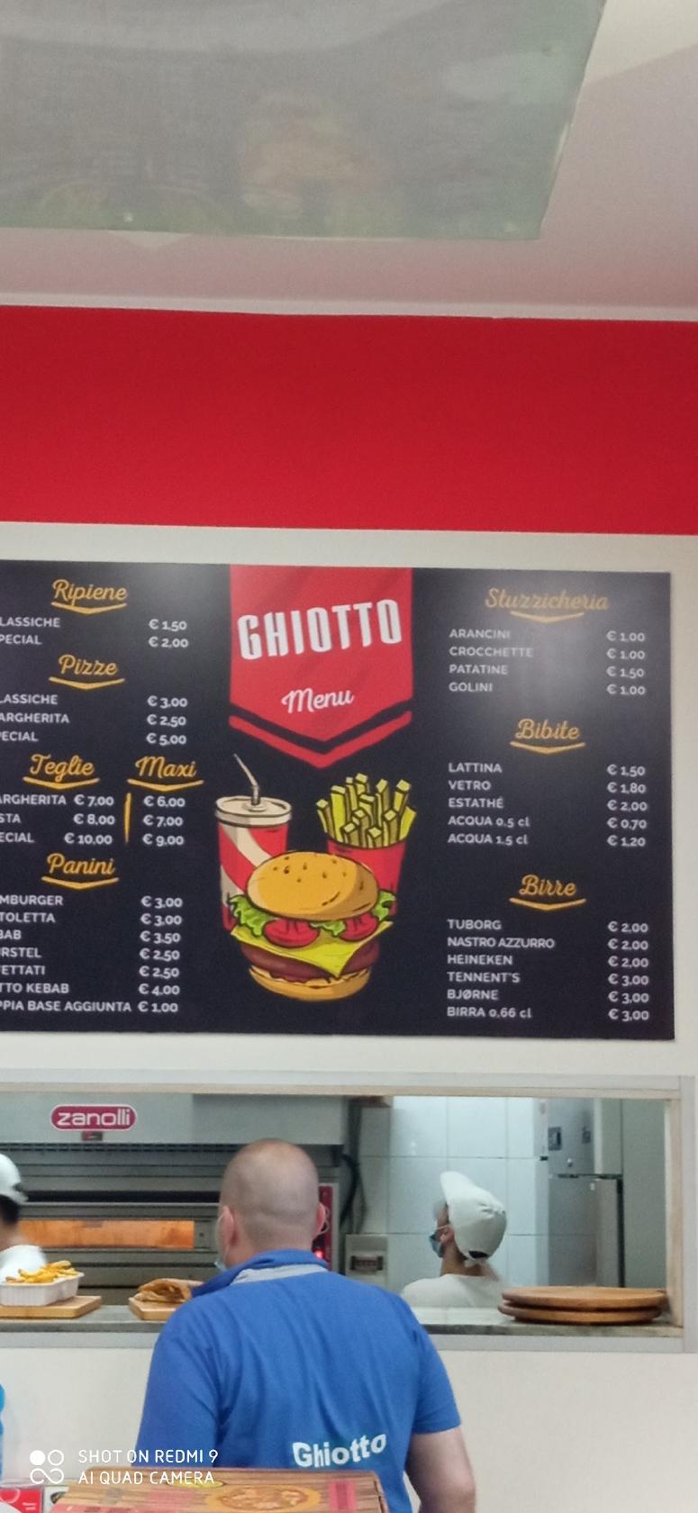 Menu At Pizzeria Ghiotto Rossano Stazione