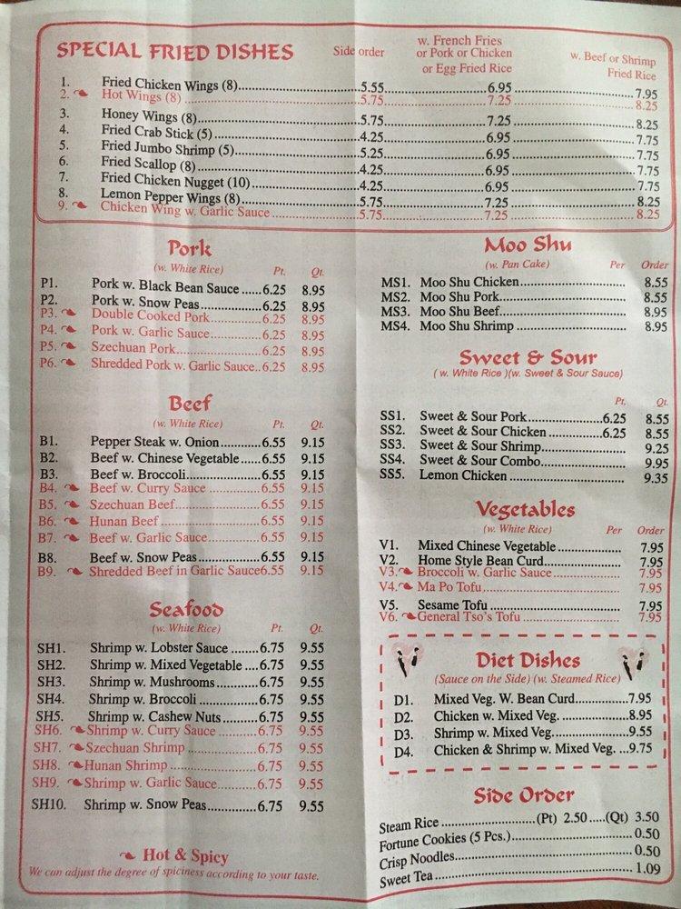 Menu at Fortune Star restaurant, Temple, 40 Villa Rosa Rd # L