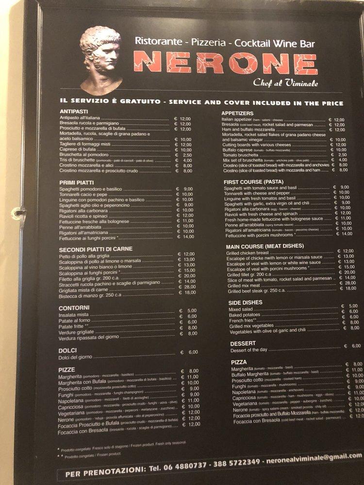 menu-at-nerone-pizzeria-rome-via-del-viminale