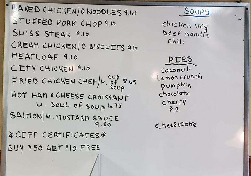 Menu at Lindsey's Restaurant, Canton, Tuscarawas St W