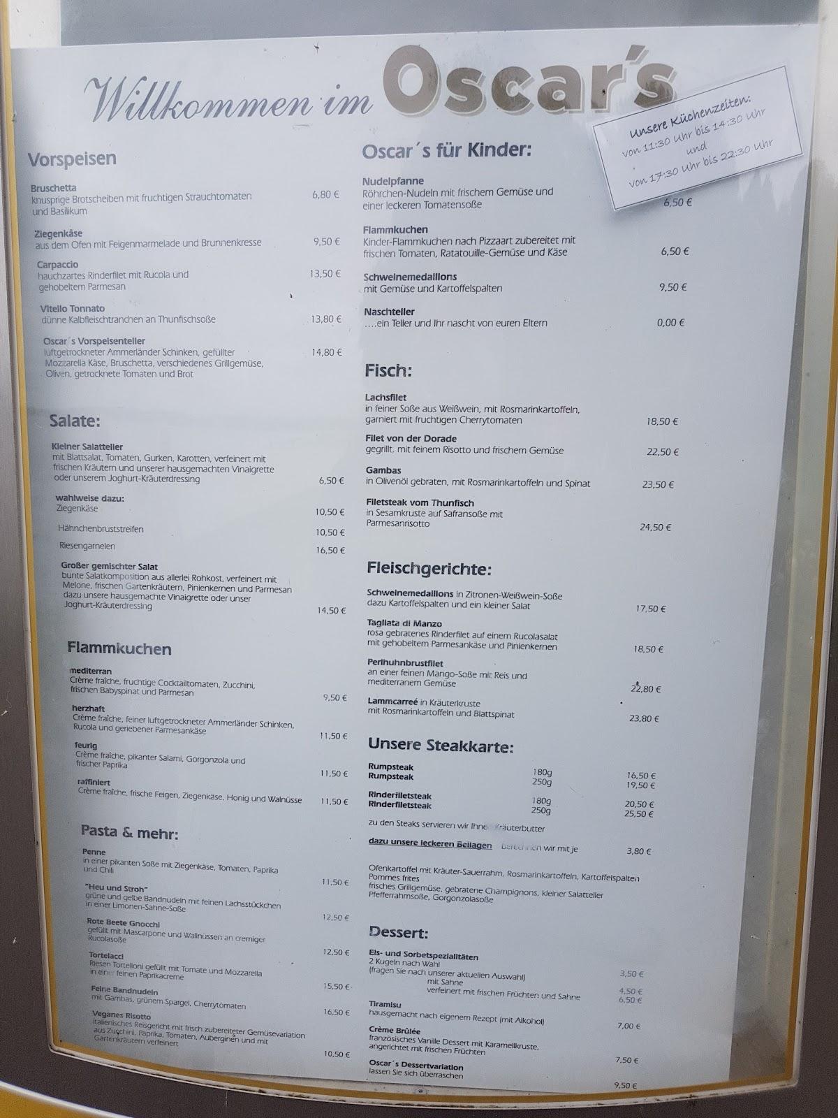 da sergio bad zwischenahn speisekarte