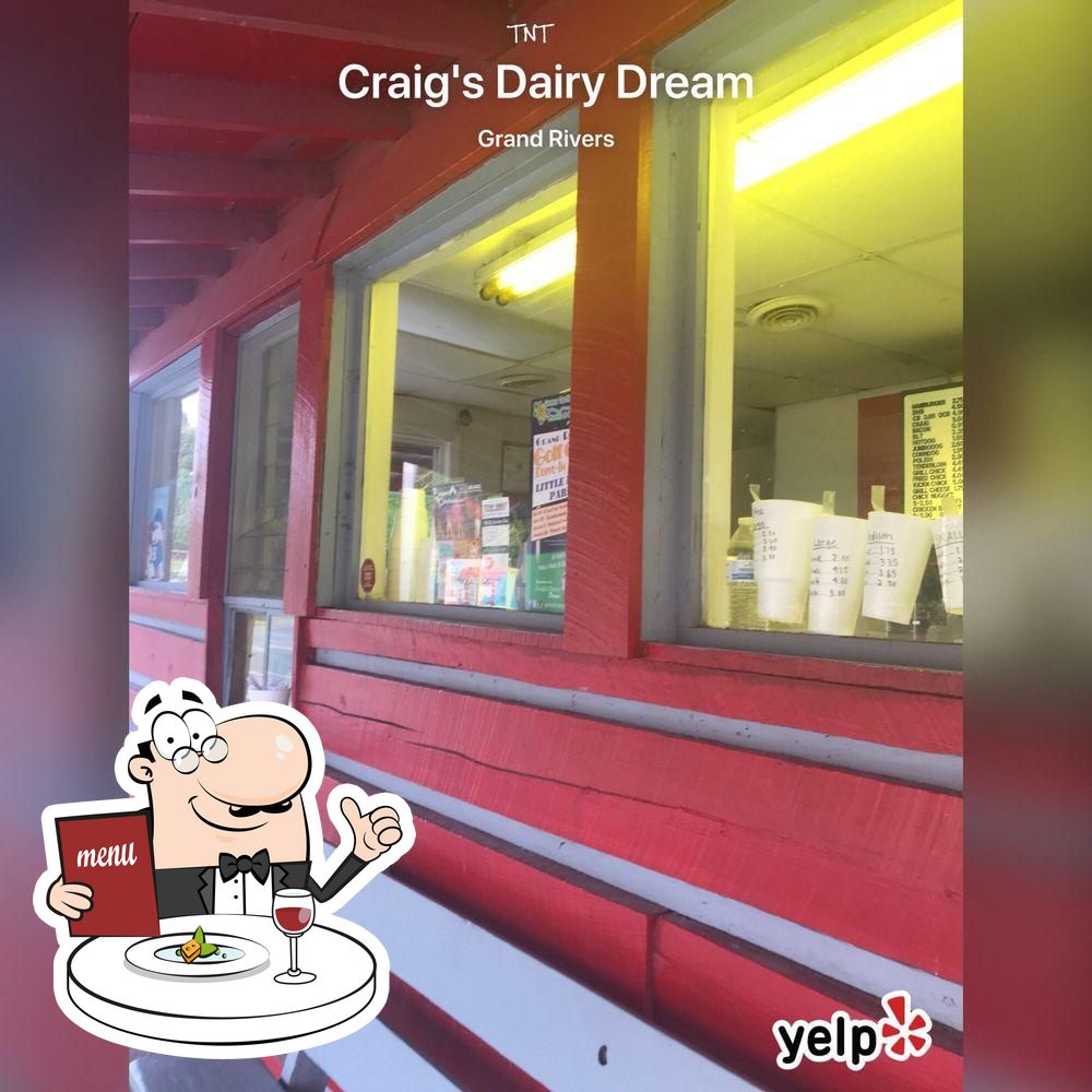 Craig's Dairy Dream in Grand Rivers Restaurant menu and reviews