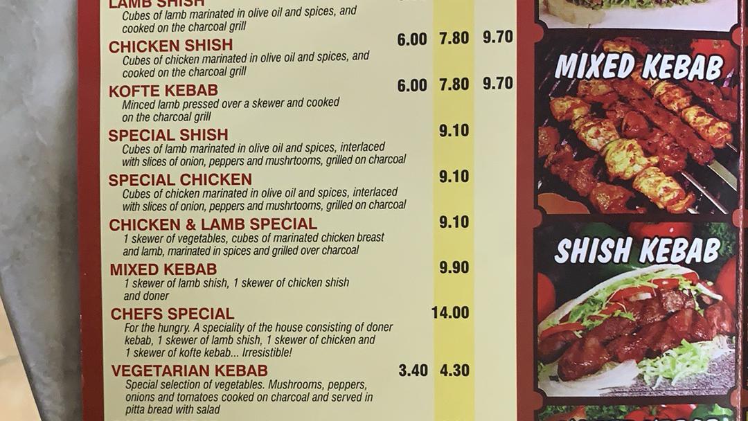 Menu at Best Kebab House fast food, Hemel Hempstead