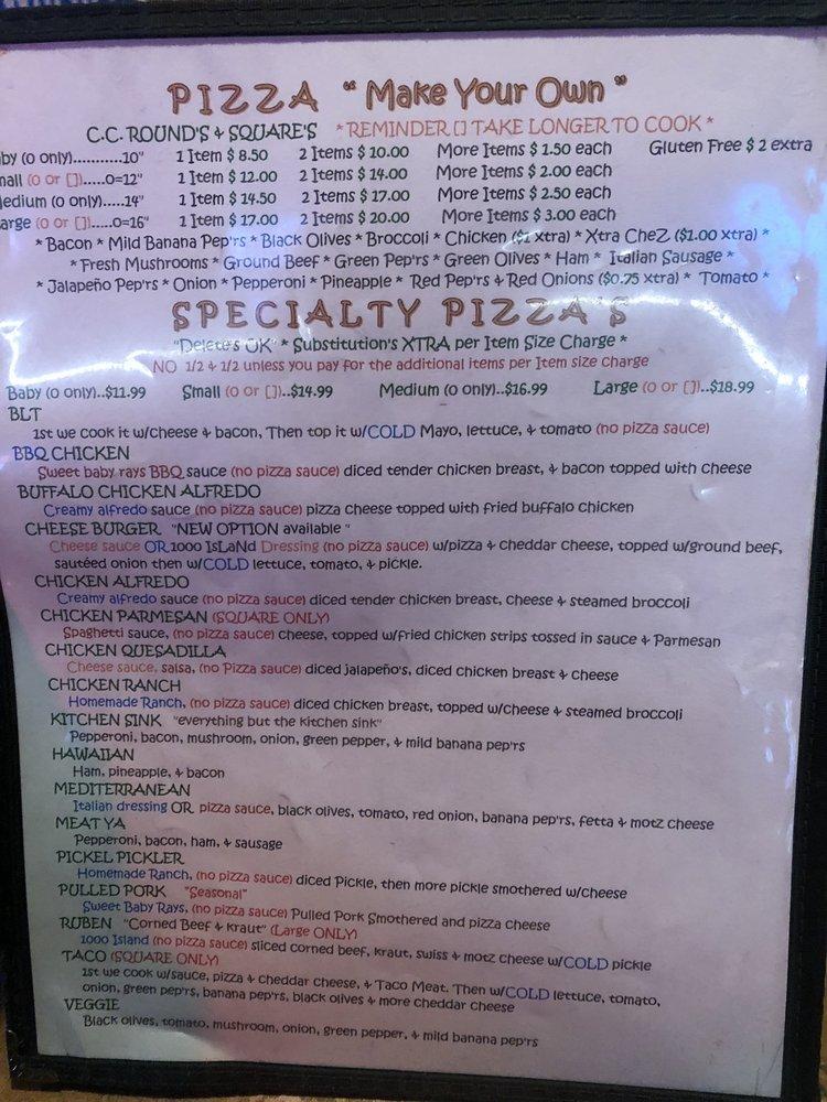 Menu at Cheap Charlie's steakhouse, Fort Gratiot Township