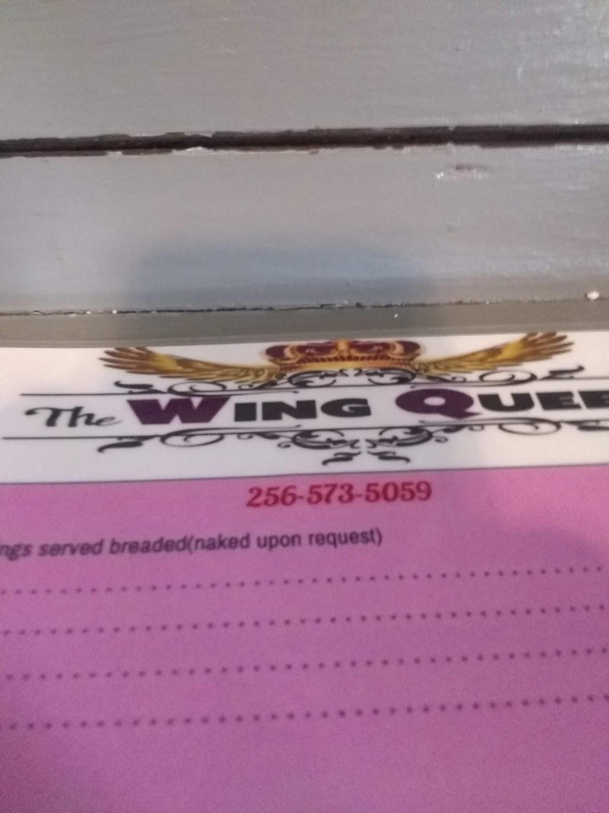 Menu at The Wing Queen restaurant, Town Creek
