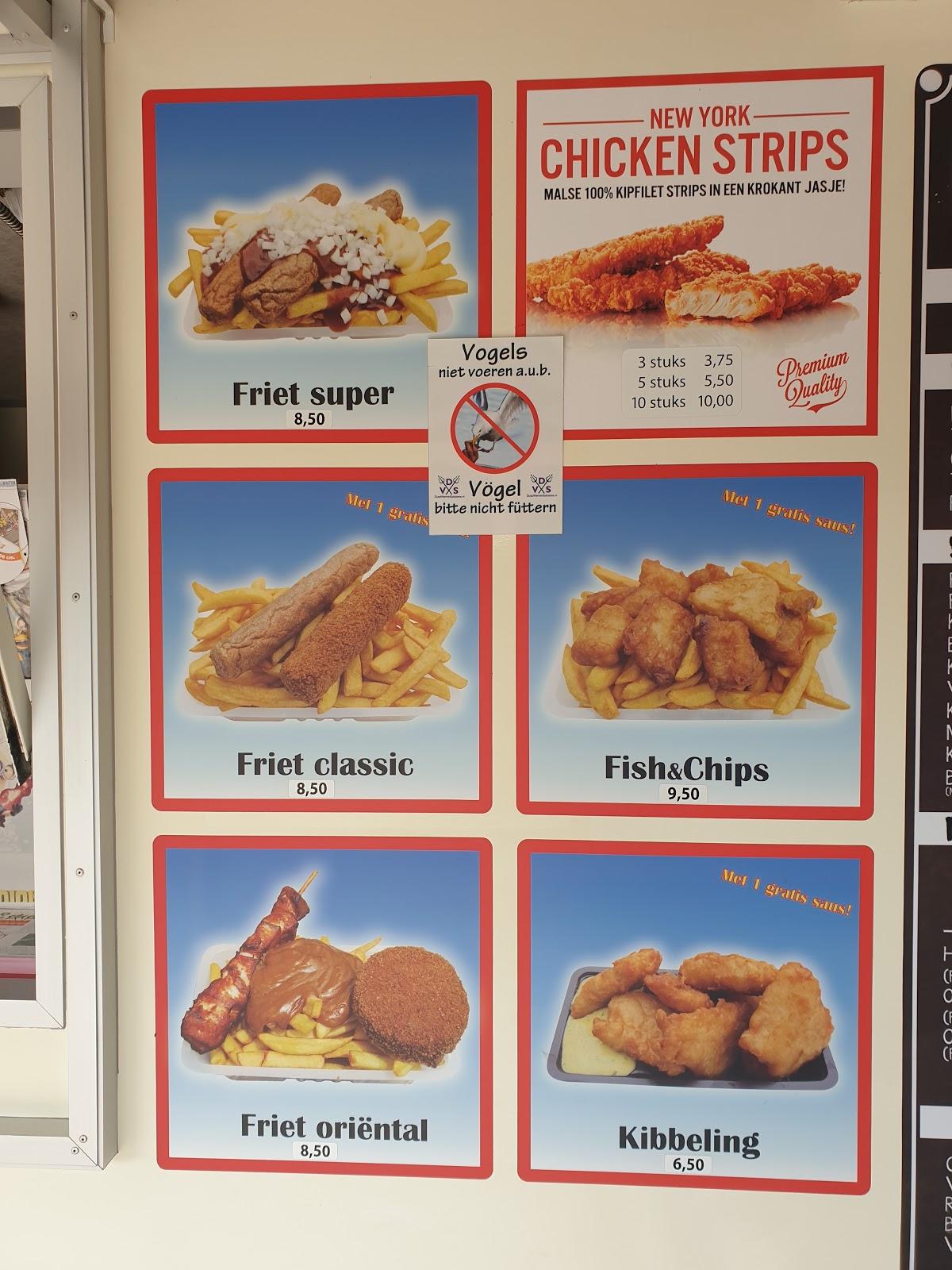 Menu at Frituur Parkzicht Kamperland, Kamperland