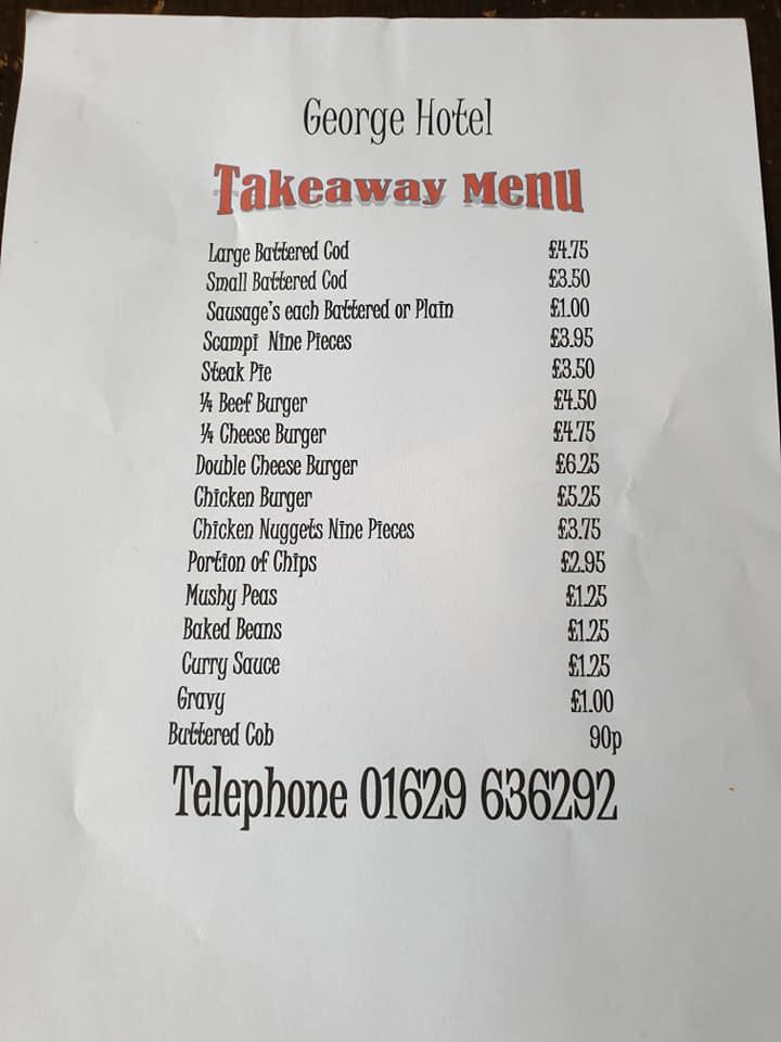 Menu at Hotel Youlgreave pub & bar, Bakewell