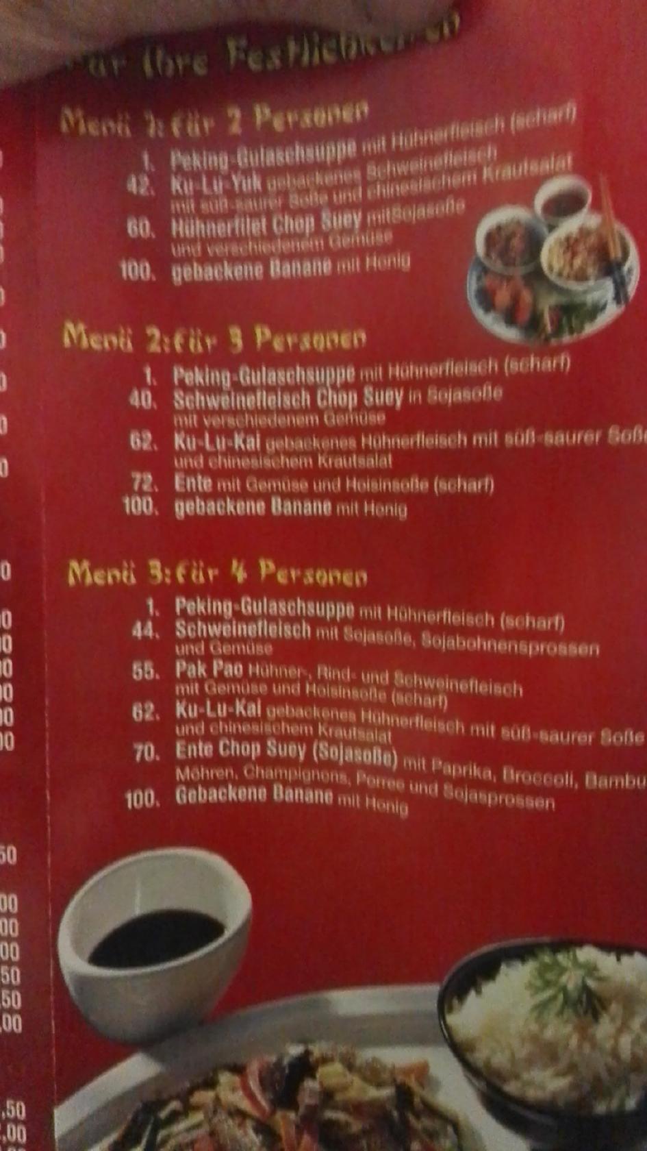China Town Imbiss Erle Gelsenkirchen Menu