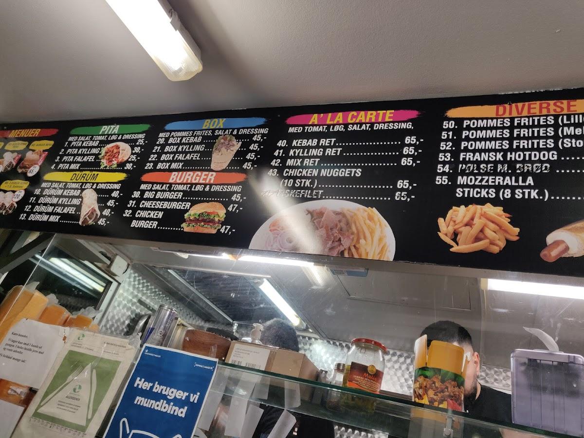Menu at Chili Grill Kebab restaurant, Kastrup, Kastruplundgade 15