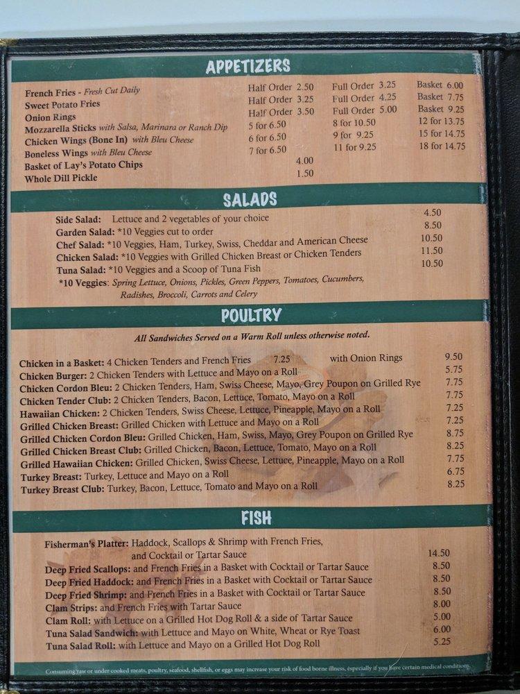 Menu at North Star Pizza pizzeria, Wilmington
