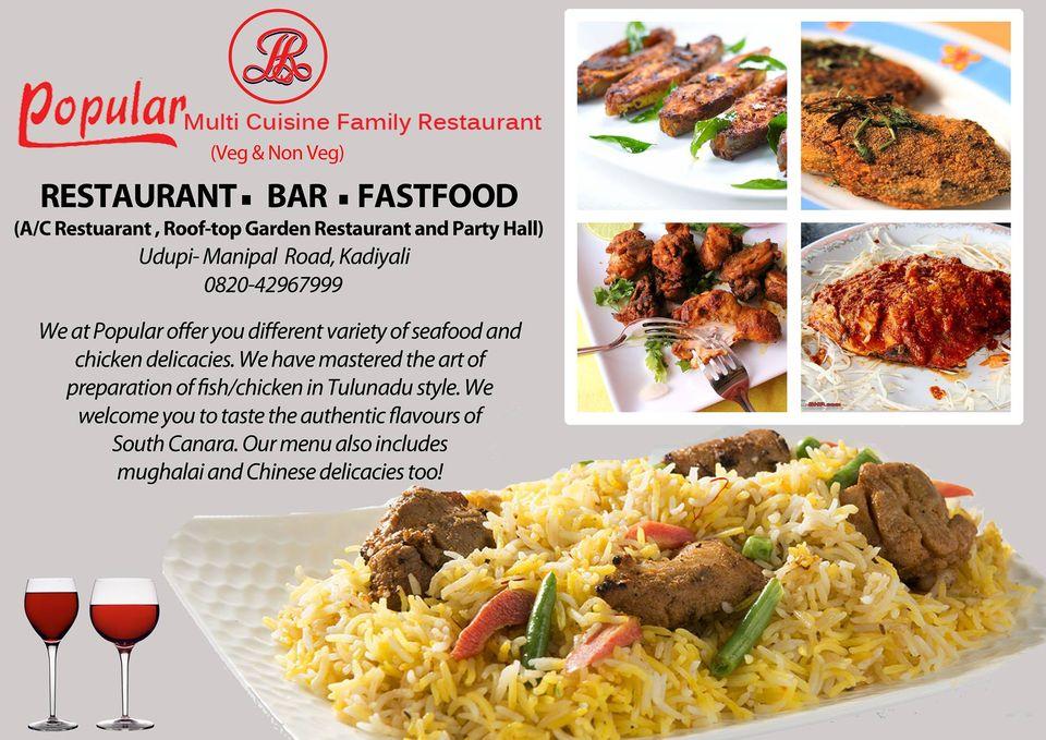 Menu at Popular Family Restaurant, Udupi, Udupi