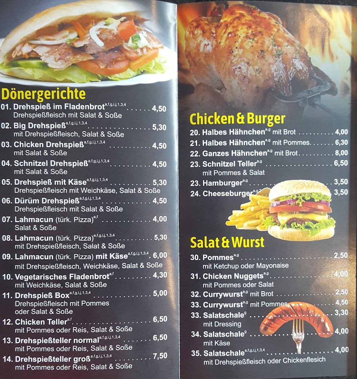 Speisekarte von Ramzes Grill linden pub & Bar, Linden