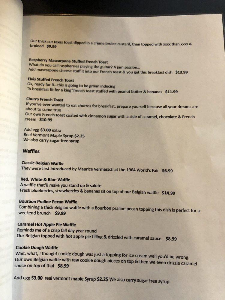 Menu at Allamuchy General Store cafe, Allamuchy Township