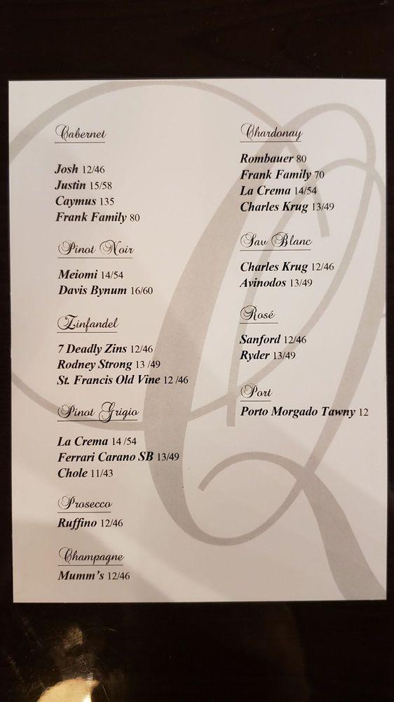 Menu at Q1227 Restaurant, Roseville