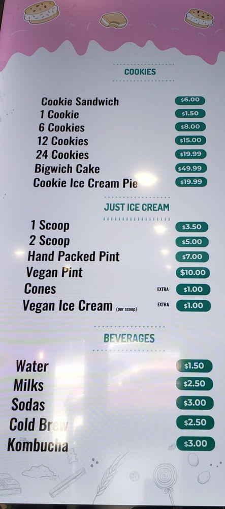 Menu at Stack Creamery desserts, Jersey City