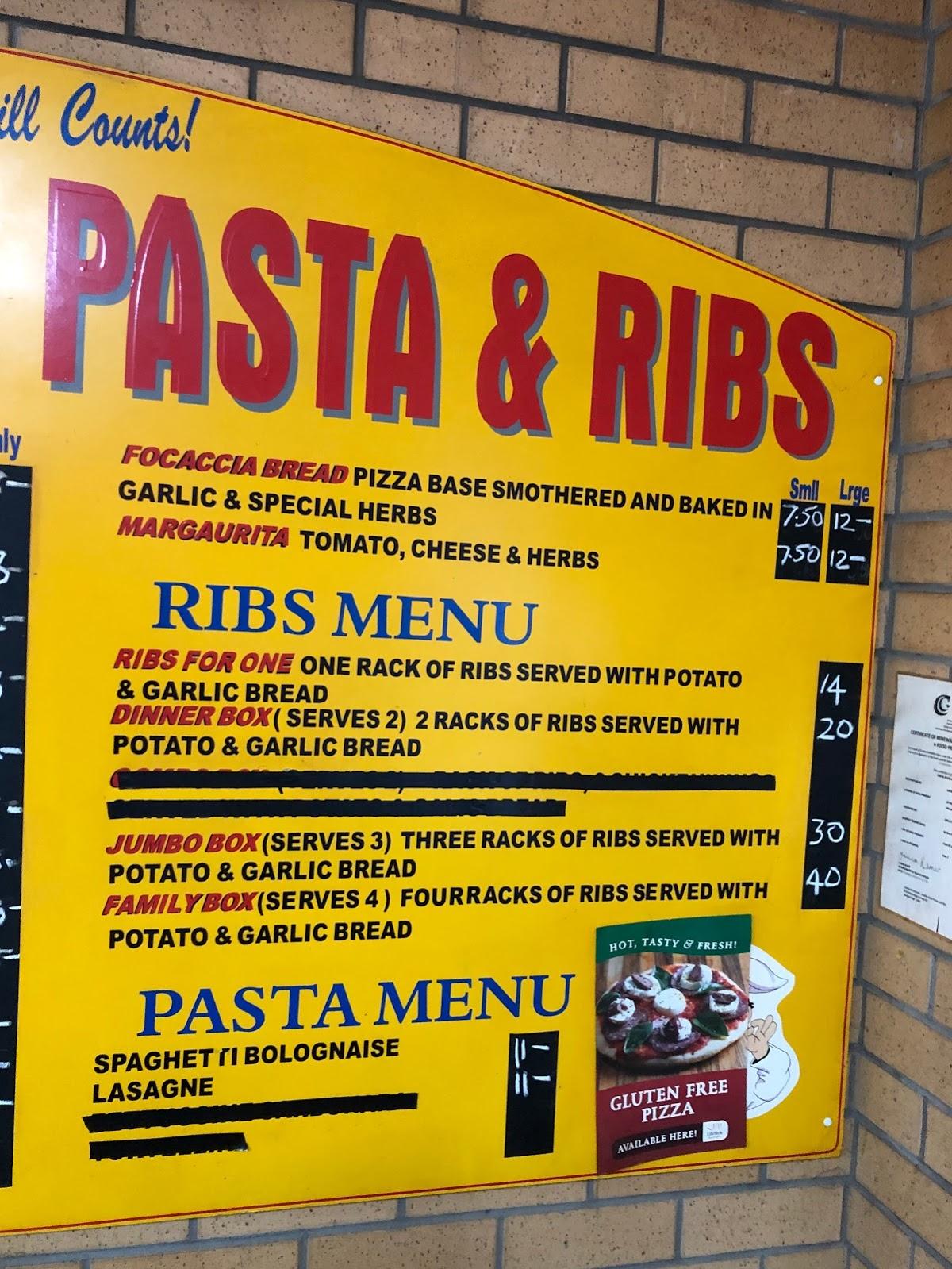 Hotline Pizza Pasta & Ribs in Maryborough Restaurant menu and reviews