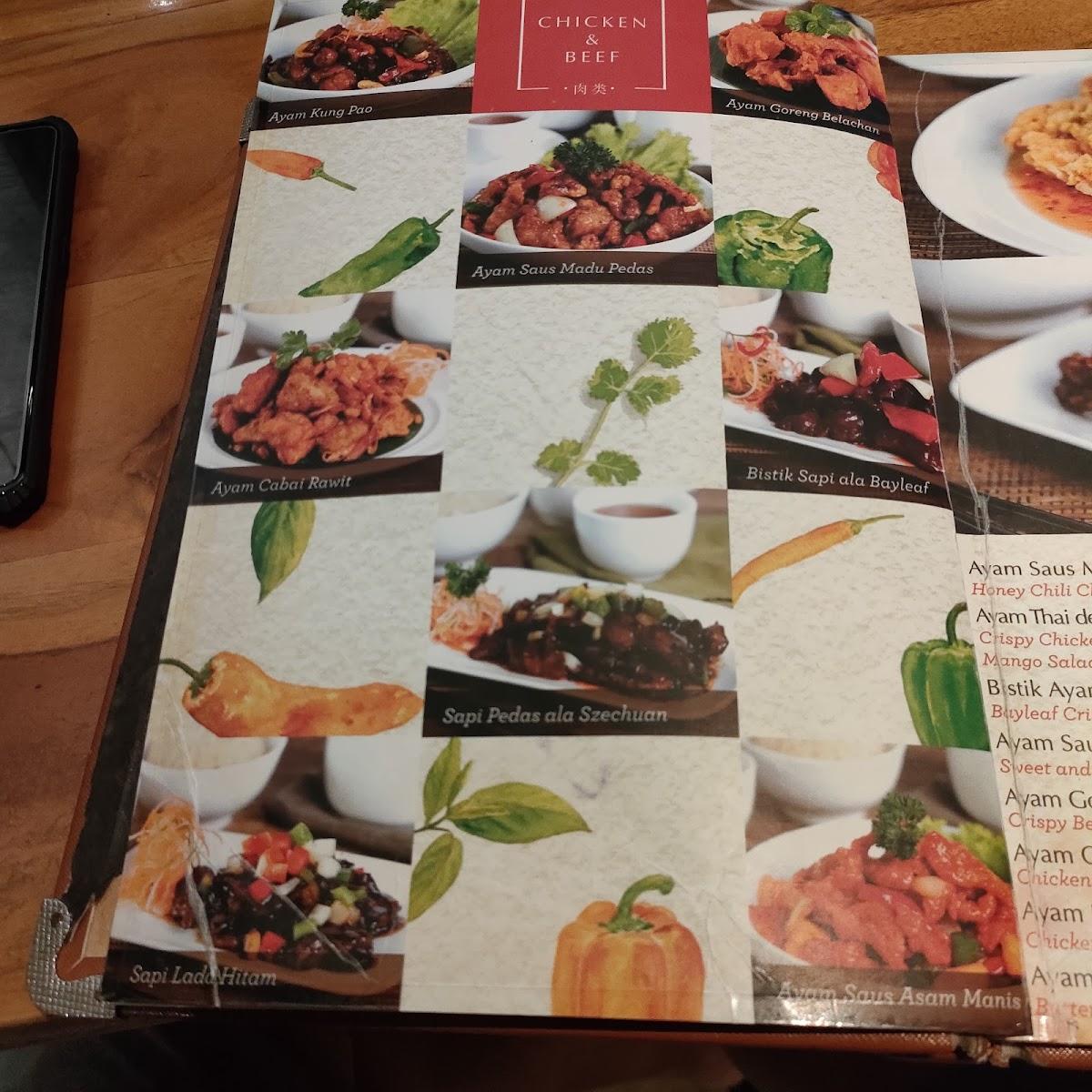 Menu at Bayleaf Grand Edge restaurant, Semarang, Grand Edge Hotel