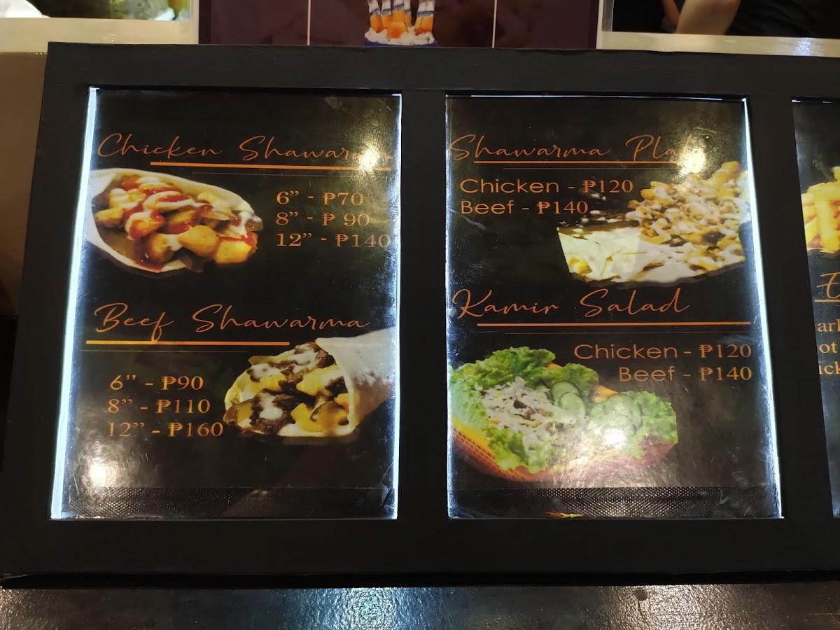 Menu at Kamir Shawarma - SM City Clark restaurant, Angeles